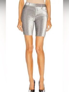 RtA  Toure Short In Metallic Silver SPL